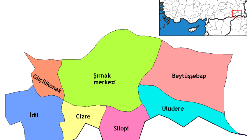 ترکیه ناحیه آناتولی جنوب شرقی شرناق
