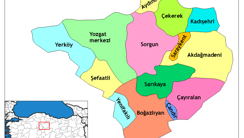 ترکیه ناحیه آناتولی مرکزی شهر یوزگات